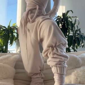 LAINA RAUMA “DANCE CLASS” FUZZY SUPER RIB JOGGER